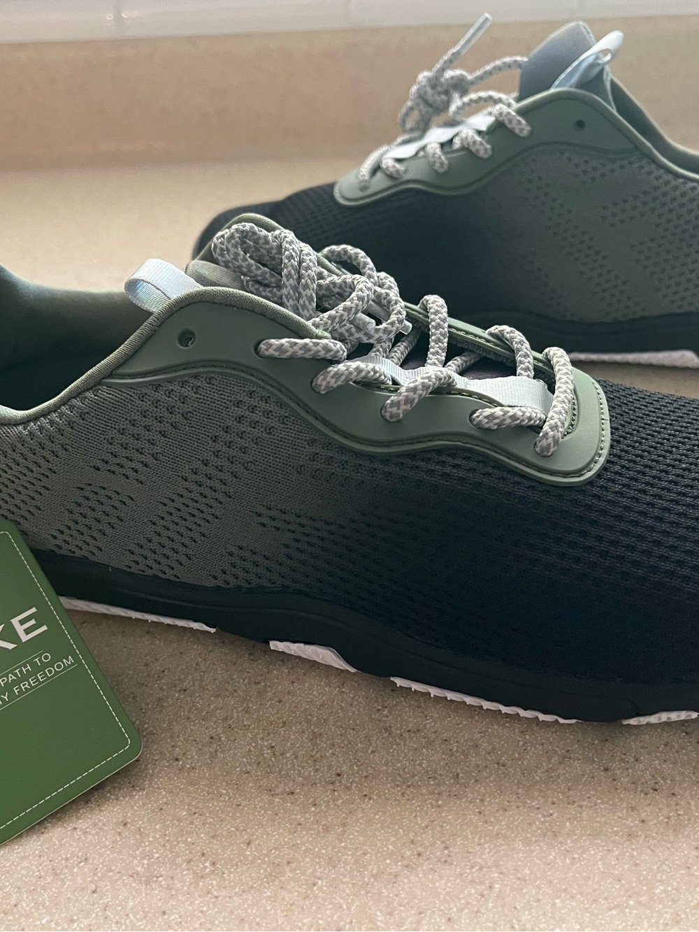 NWT HIKE Footwear Black/Sage Athletic Shoes